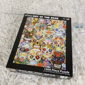 Vermont Day of the Dead 1000 Piece Puzzle Sugar Skulls Halloween COMPLETE